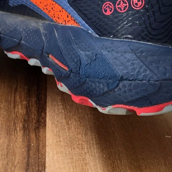 Brooks Cascadia 17 GTX Trail Running Shoes Waterproof Blue Orange Womens 7 B - Picture 5 of 8